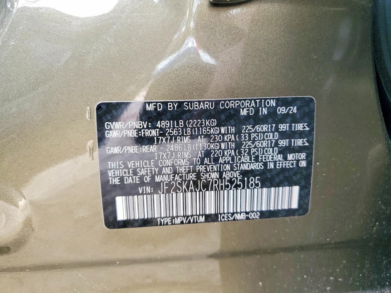 2024 SUBARU FORESTER WILDERNESS photo 34