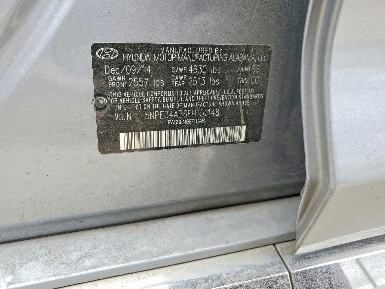 2015 HYUNDAI SONATA LIMITED 2.0T photo 34