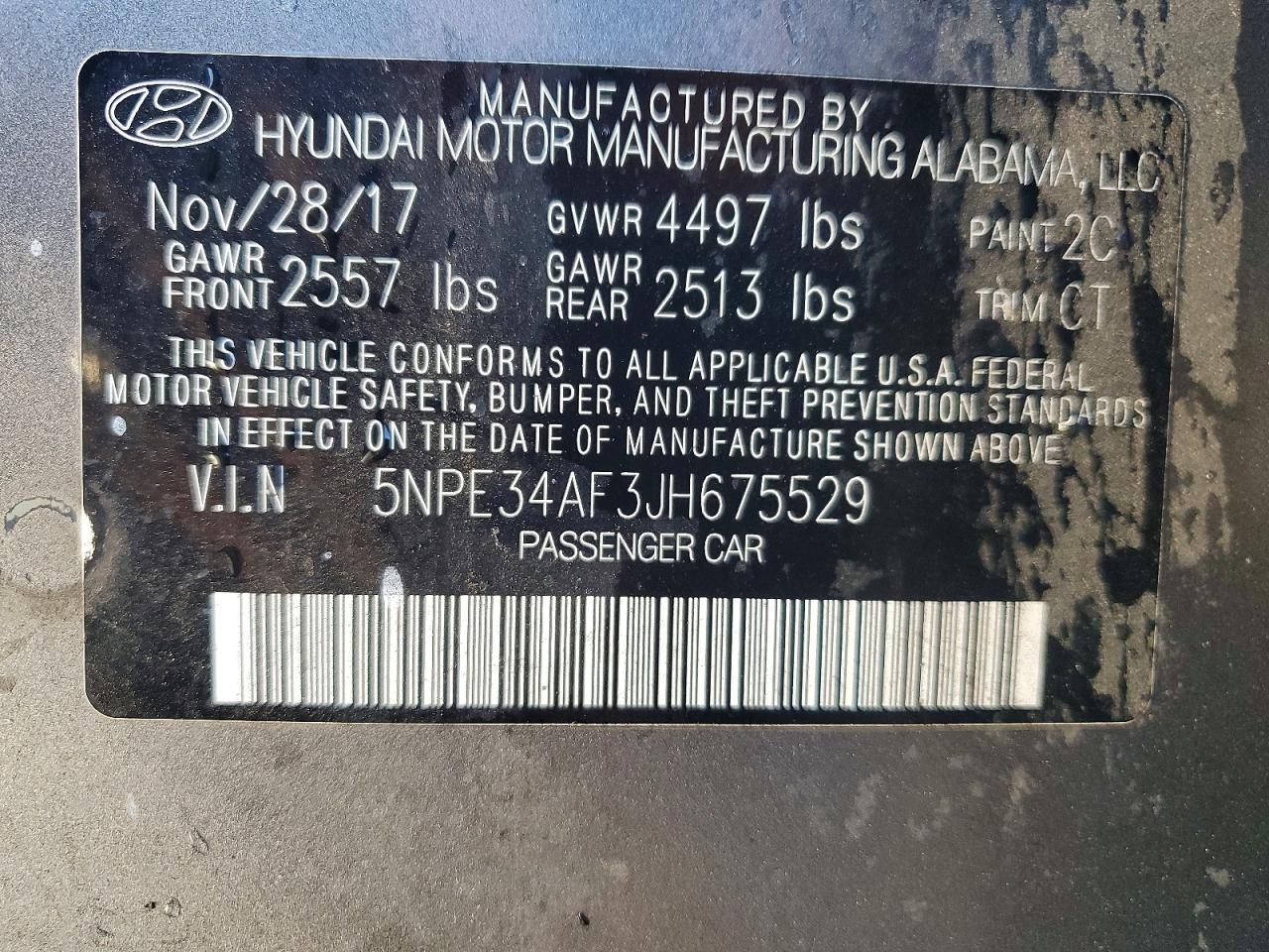 2018 HYUNDAI SONATA SPORT photo 25