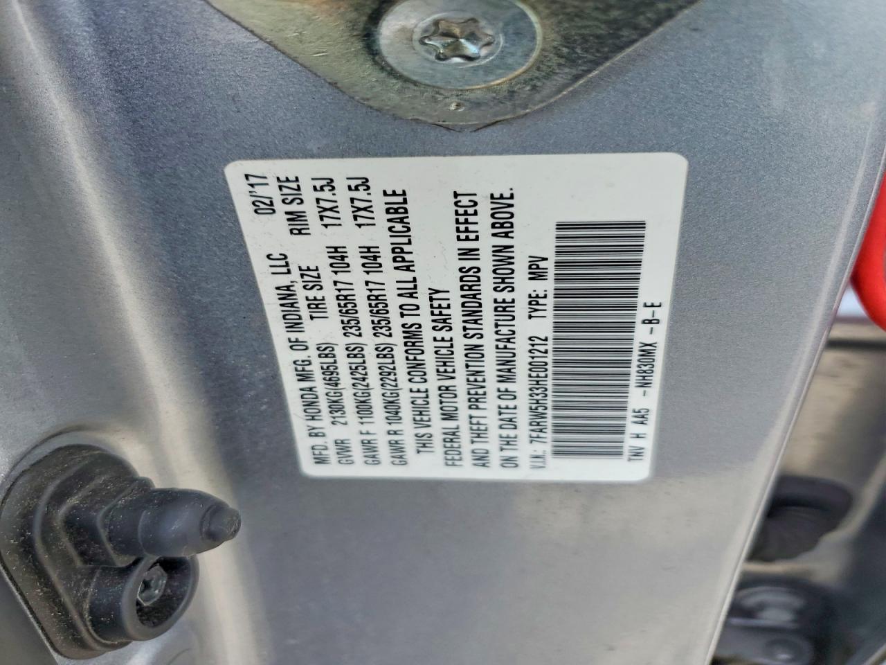 2017 HONDA CR-V LX photo 13
