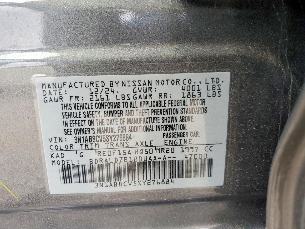 2025 NISSAN SENTRA SV photo 23