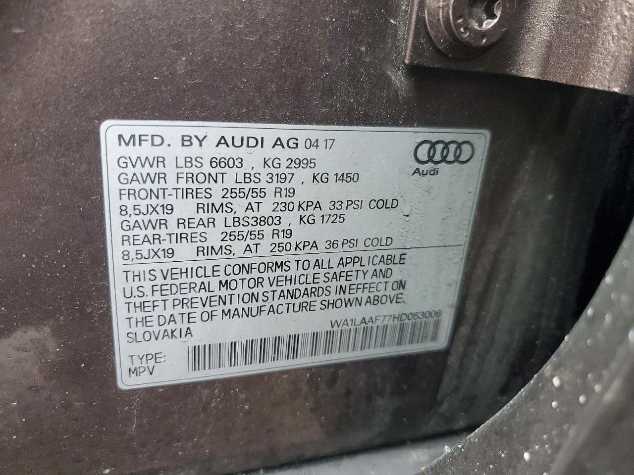 2017 AUDI Q7 PREMIUM PLUS photo 25