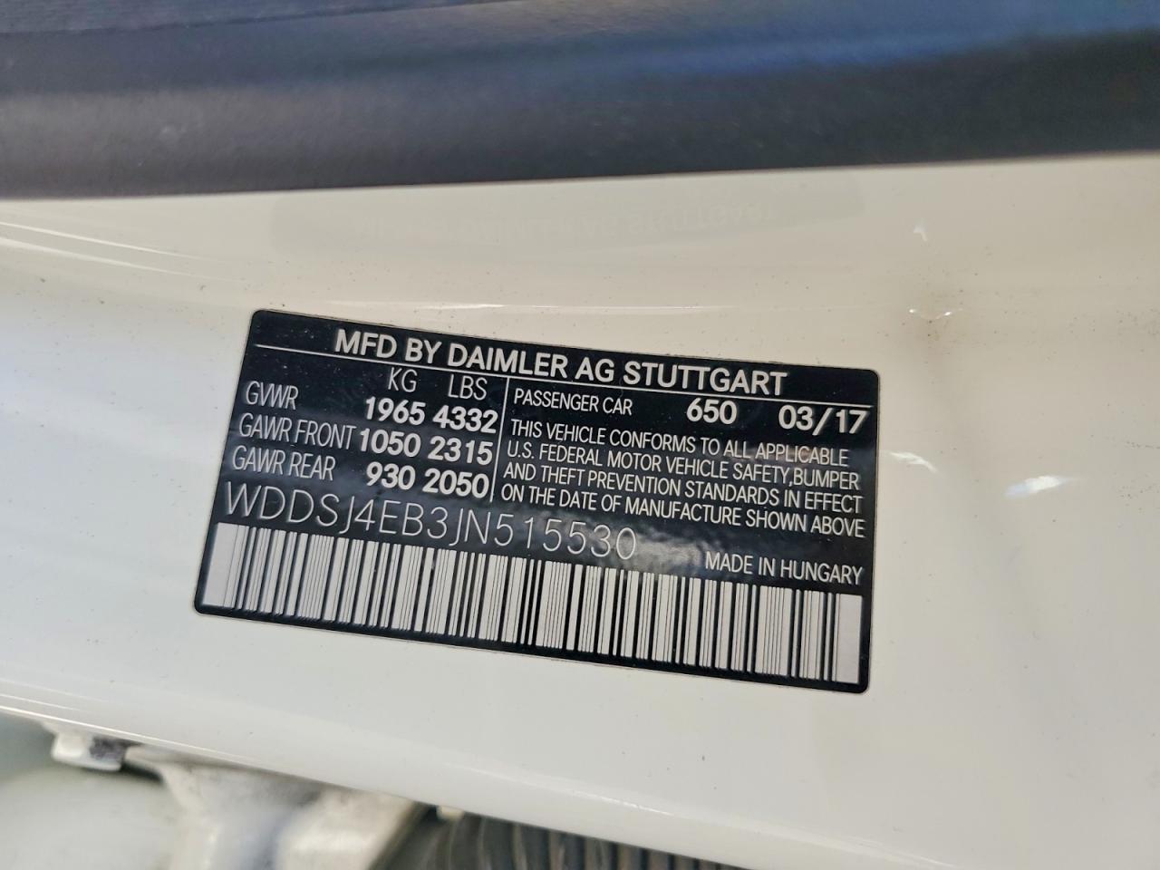 2018 MERCEDES-BENZ CLA 250 photo 12