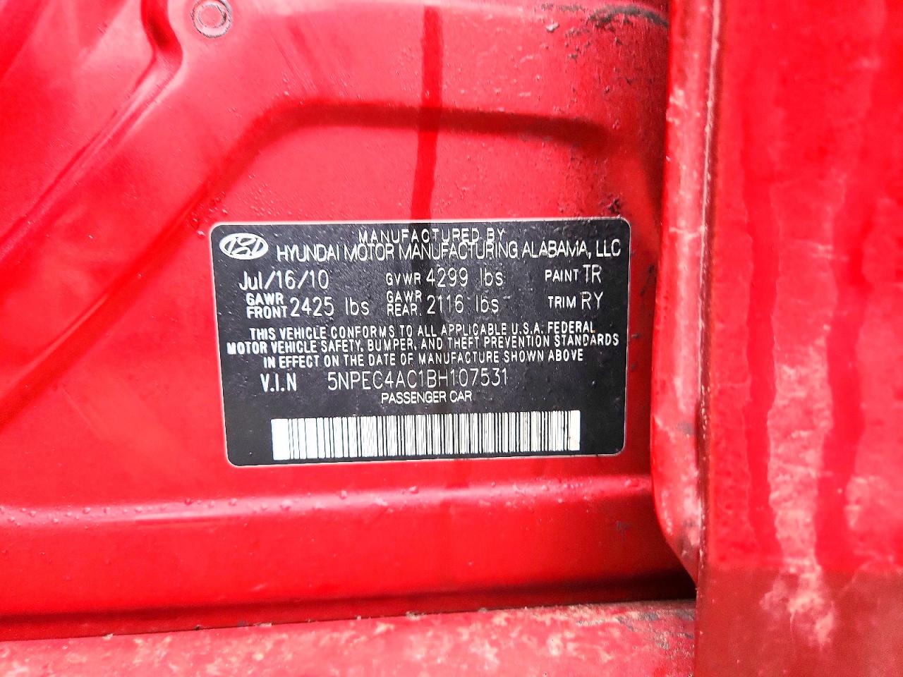 2011 HYUNDAI SONATA SE photo 12