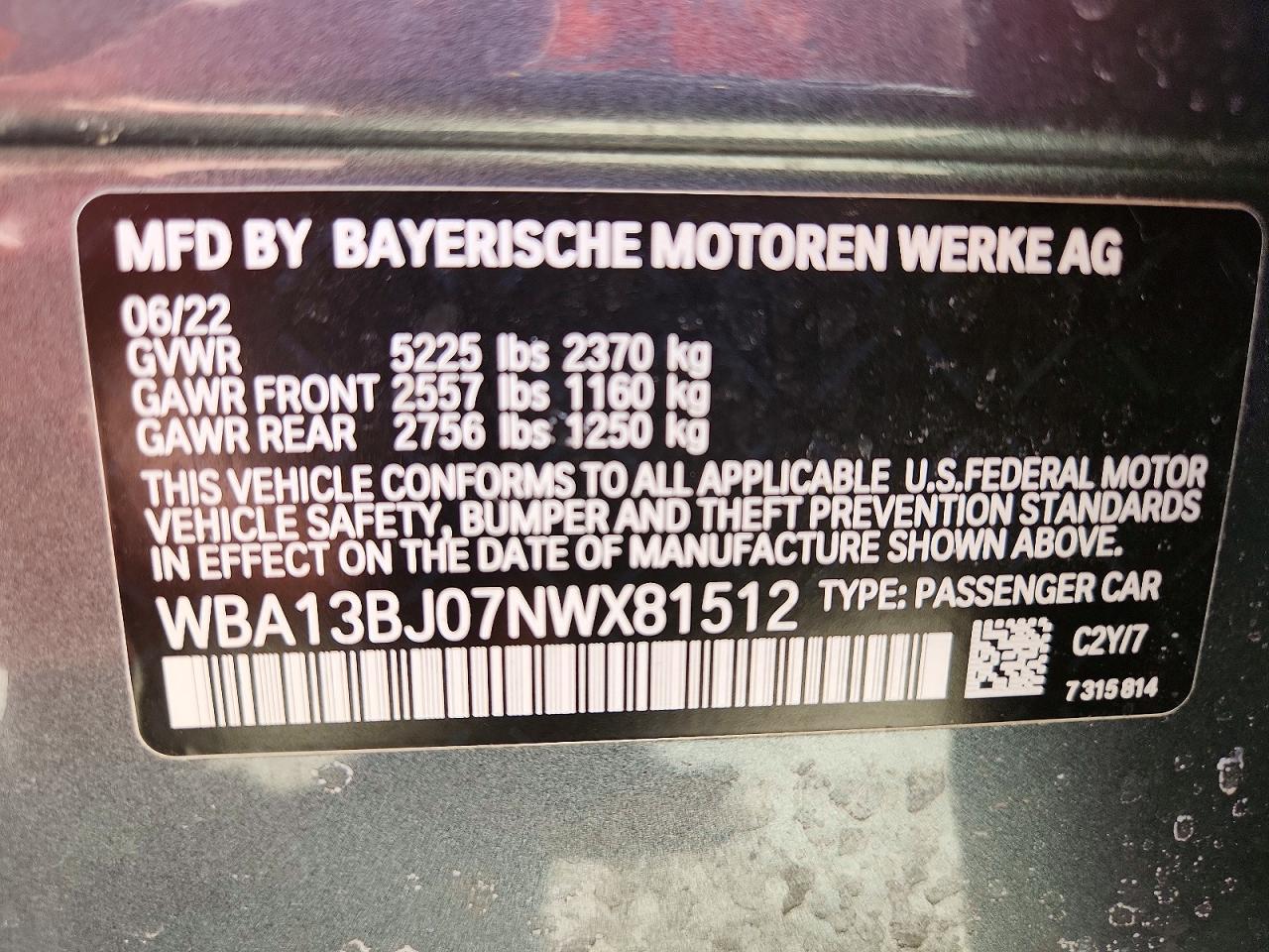 2022 BMW 530 XI photo 13