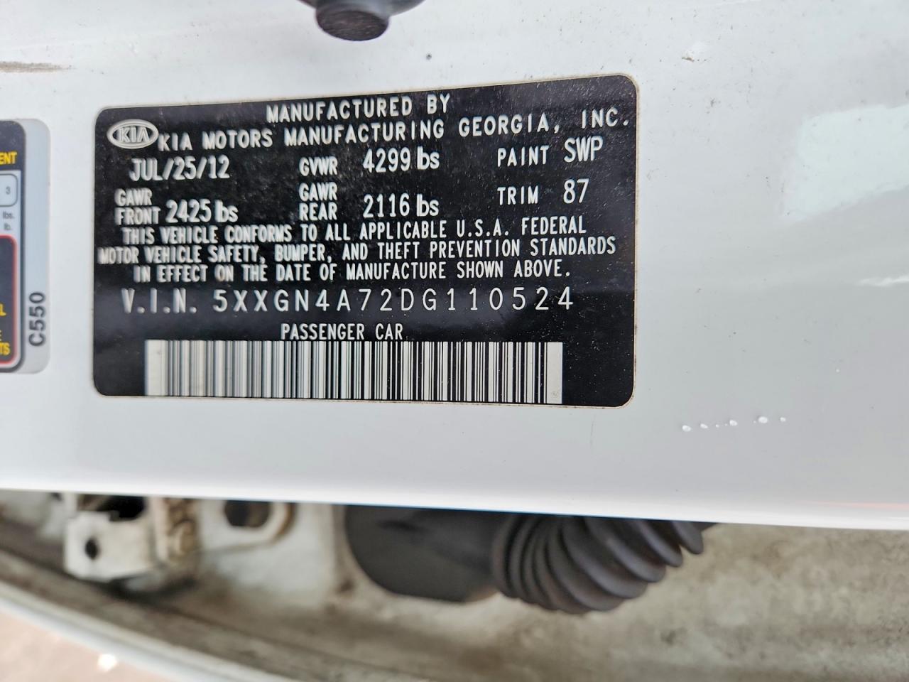 2013 KIA OPTIMA EX photo 37