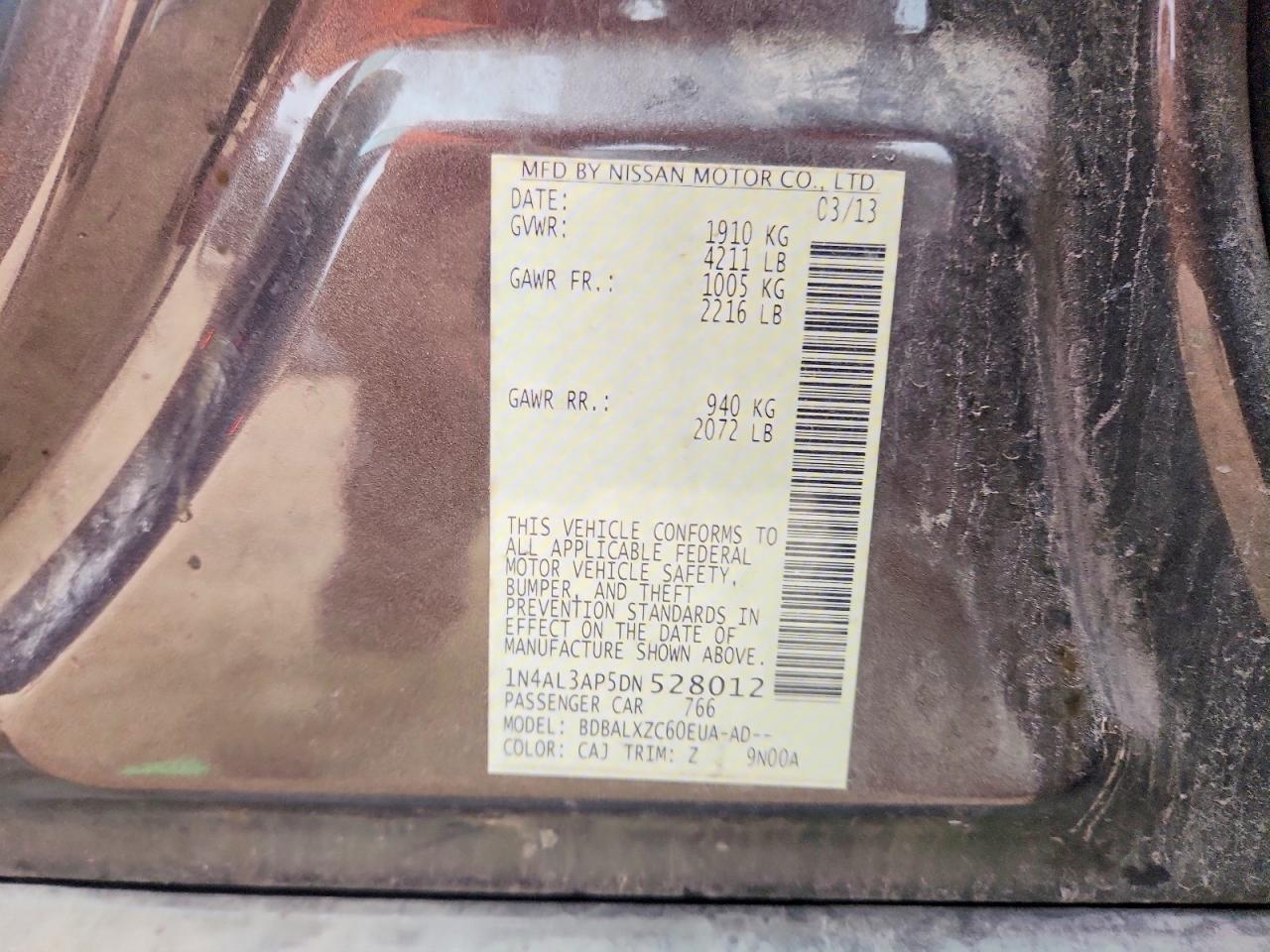 2013 NISSAN ALTIMA 2.5 photo 34