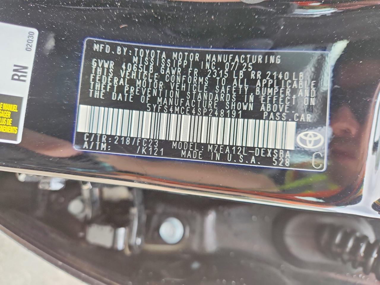 2025 TOYOTA COROLLA SE photo 23