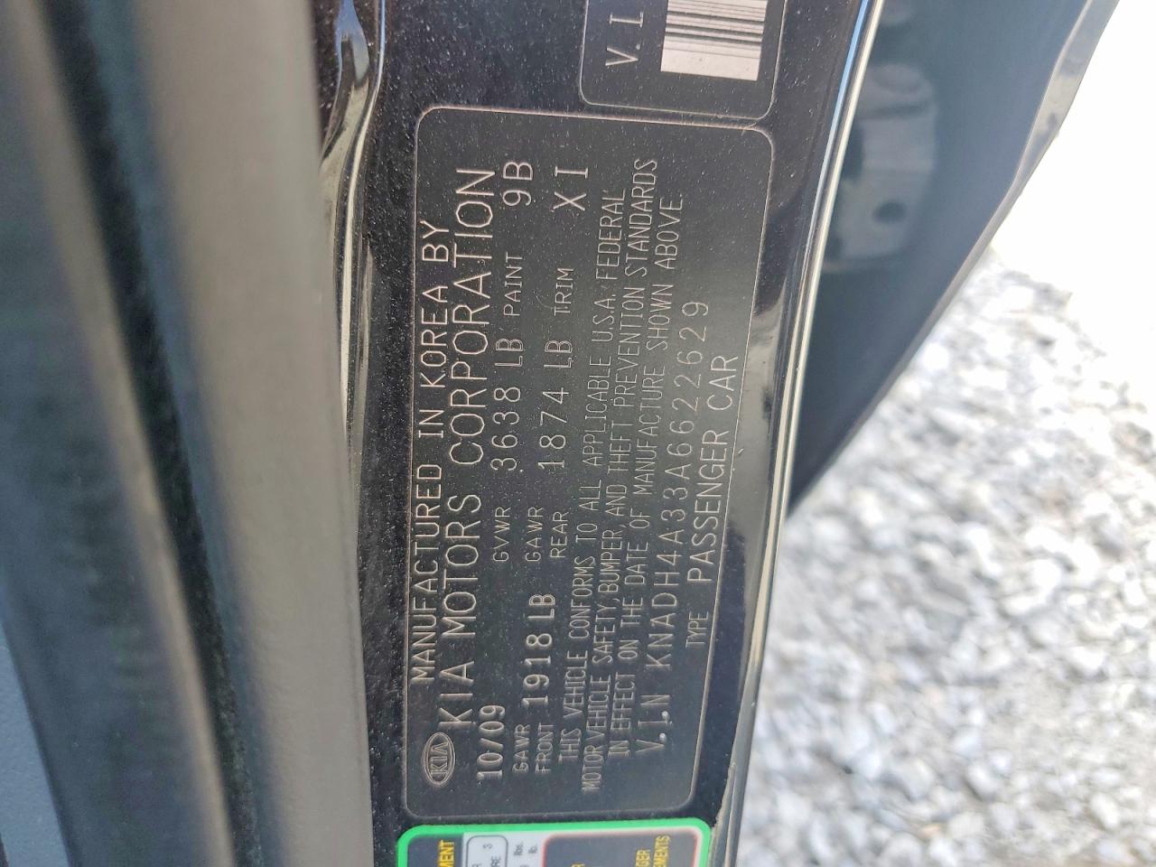 2010 KIA RIO BASE photo 12