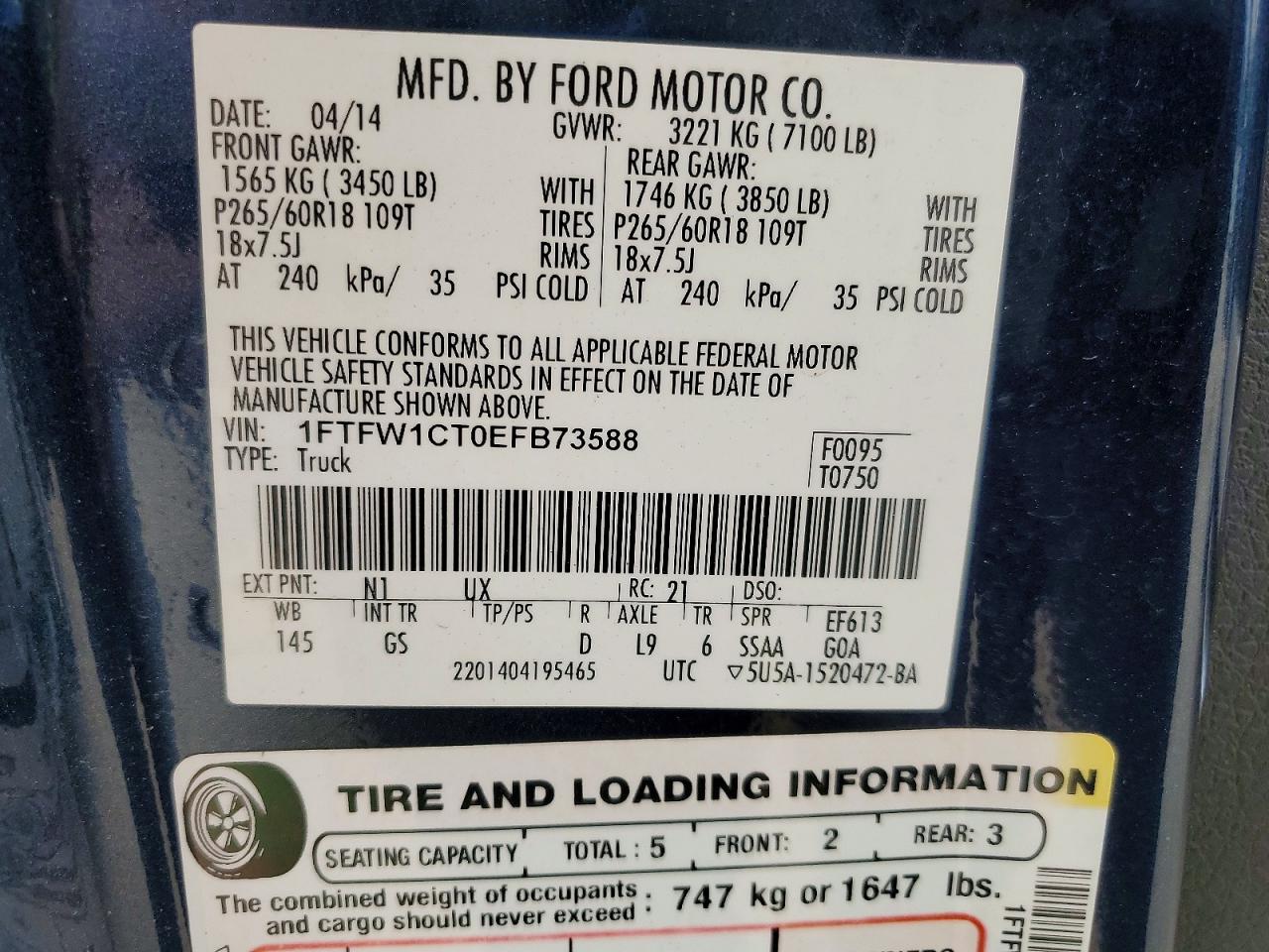 2014 FORD F150 SUPERCREW photo 23