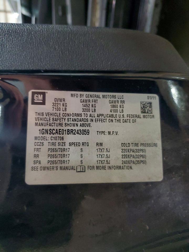 2011 CHEVROLET TAHOE C1500 LS photo 25