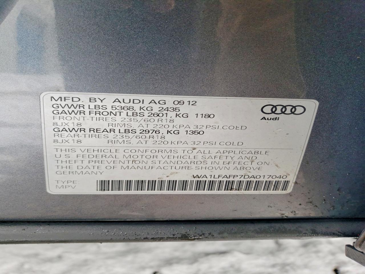 2013 AUDI Q5 photo 25