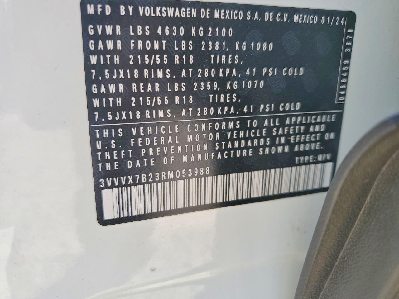 2024 VOLKSWAGEN TAOS SE photo 25