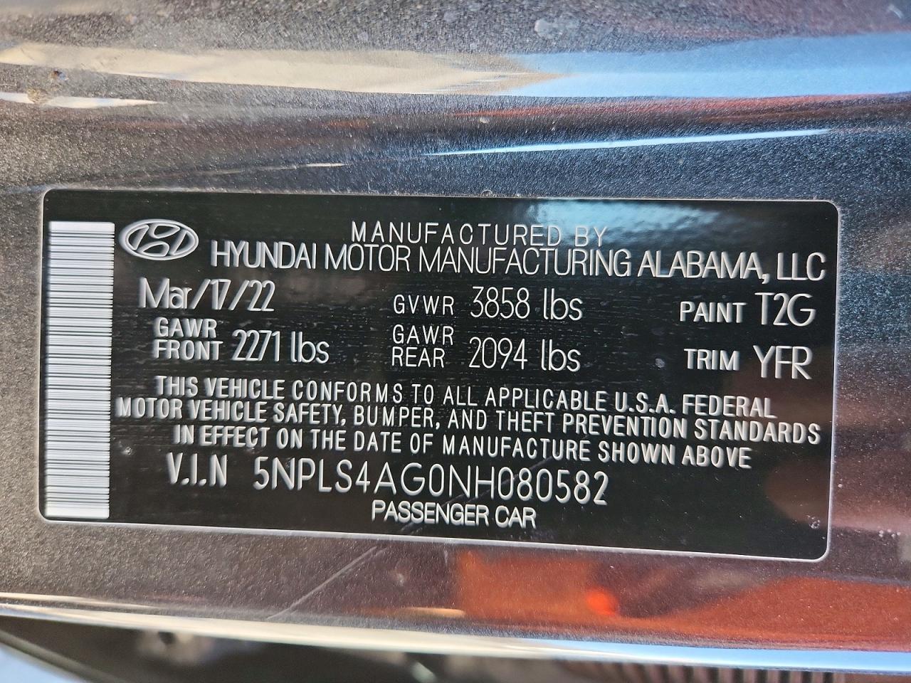 2022 HYUNDAI ELANTRA SEL photo 34