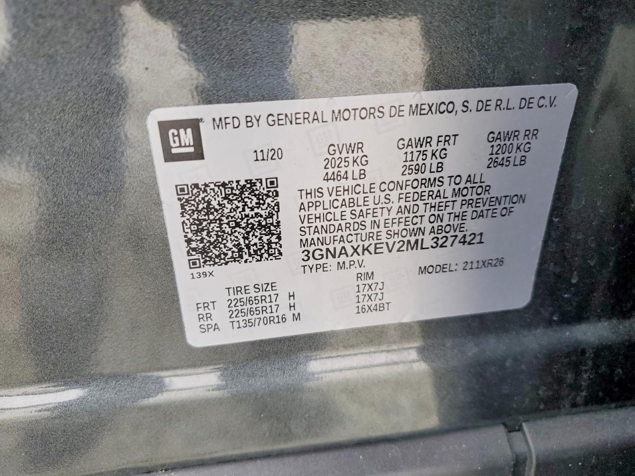2021 CHEVROLET EQUINOX LT photo 25