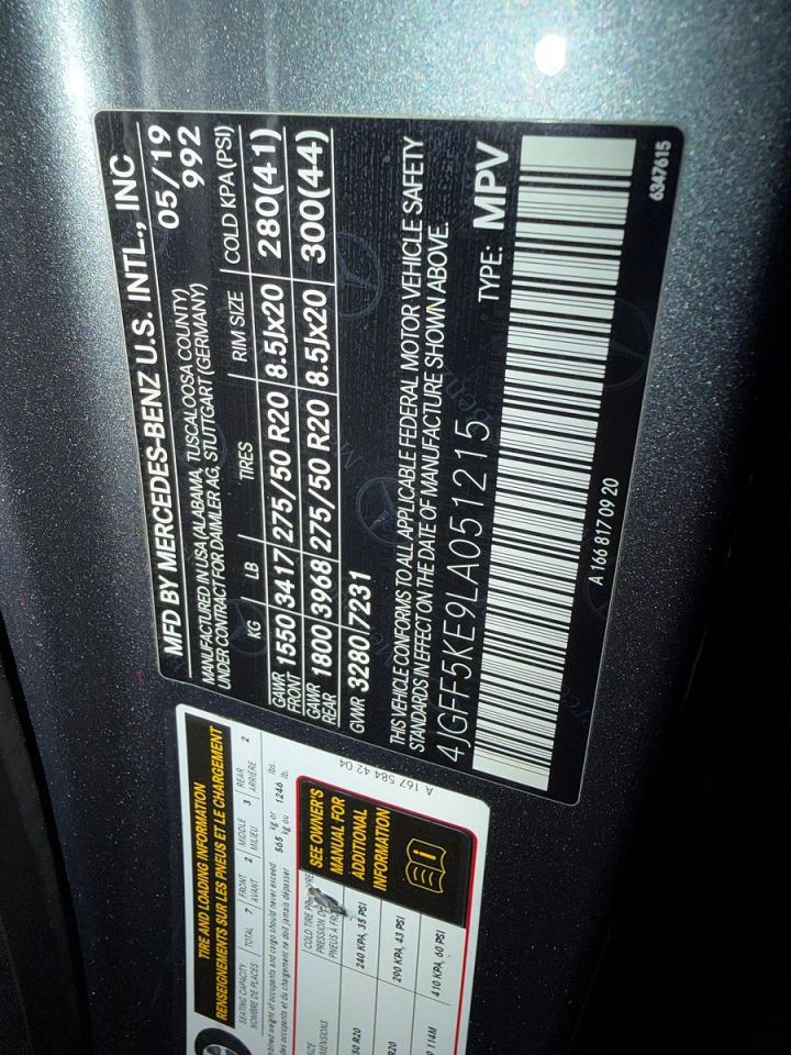 2020 MERZ GLS 450 4M CHARC photo 28