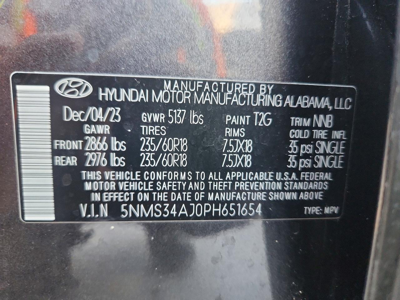 2023 HYUNDAI SANTA FE SEL photo 13