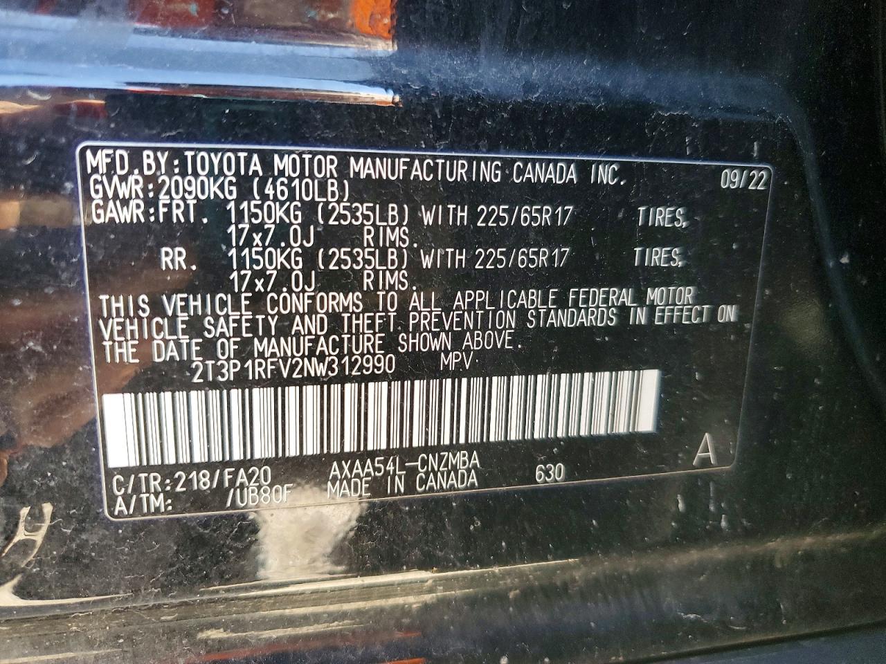 2022 TOYOTA RAV4 XLE photo 13