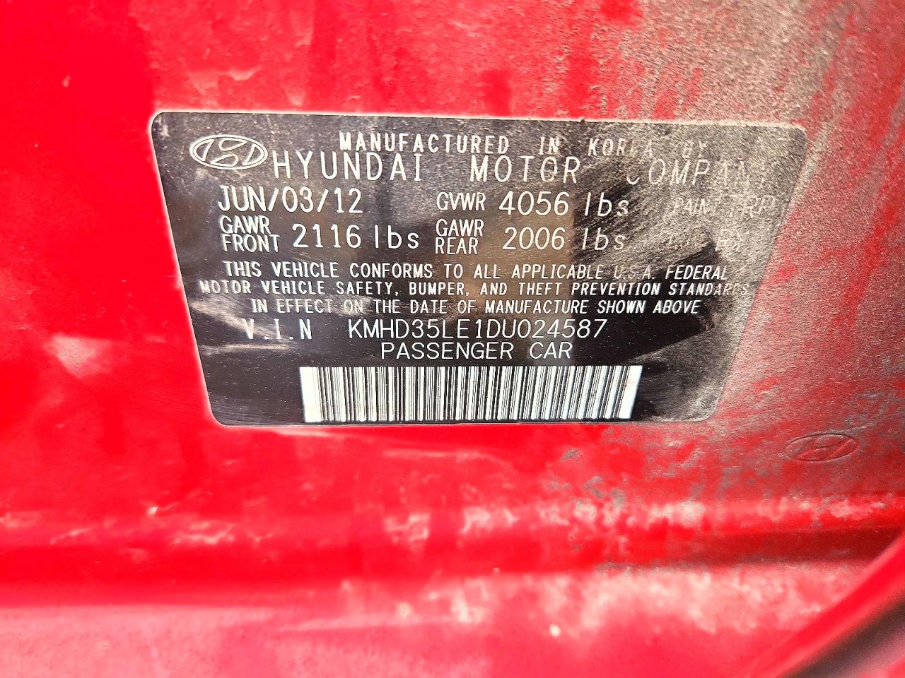 2013 HYUNDAI ELANTRA GT BASE photo 23
