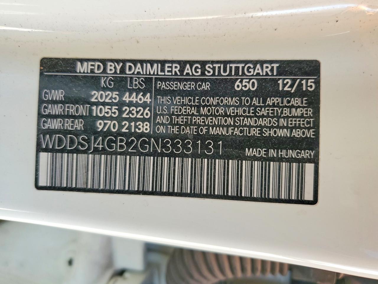 2016 MERCEDES-BENZ CLA 250 4MATIC photo 23