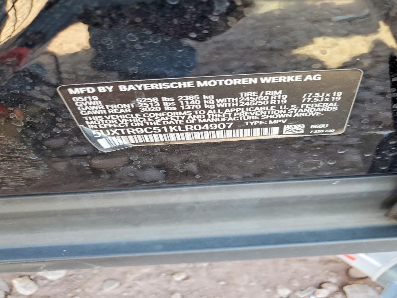 2019 BMW X3 XDRIVE30I photo 12