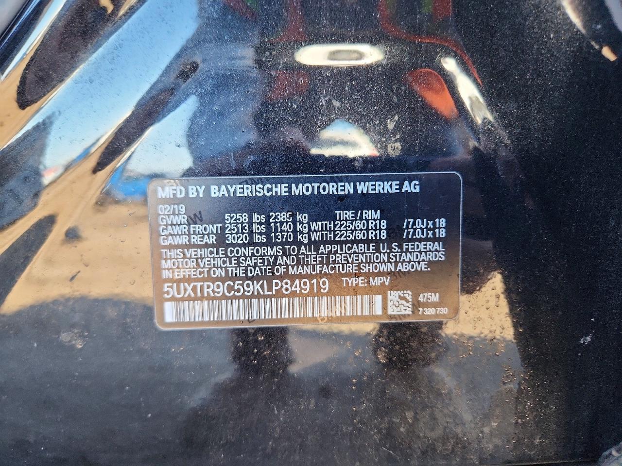 2019 BMW X3 XDRIVE30I photo 37