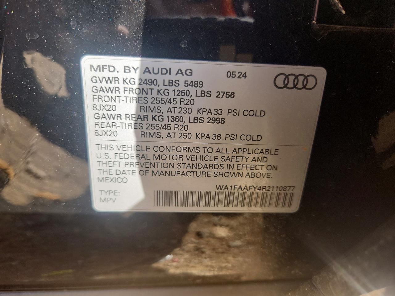 2024 AUDI Q5 PRESTIGE 45 photo 13