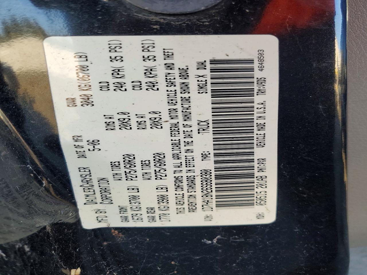 2006 DODGE RAM 1500 photo 23