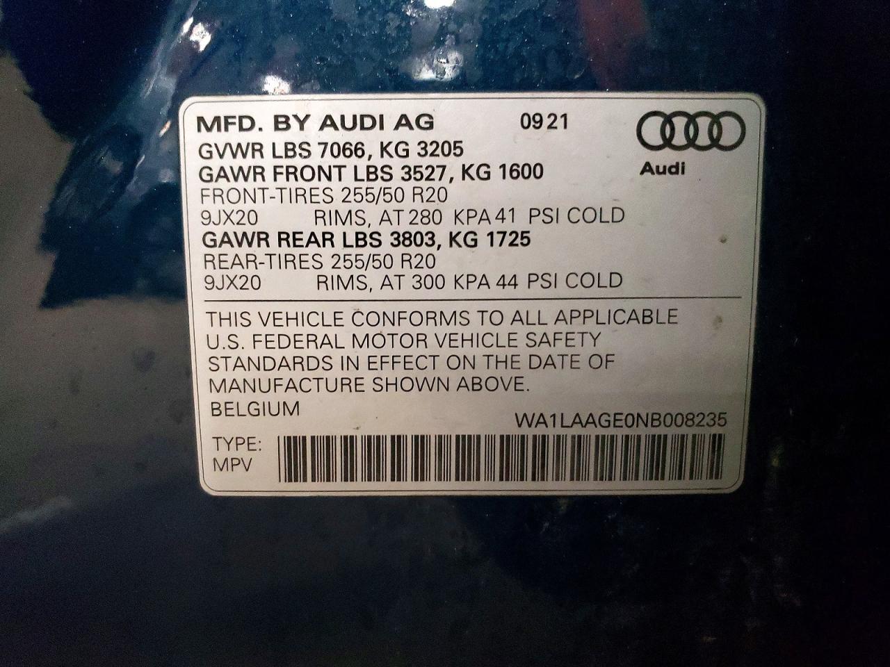 2022 AUDI E-TRON PREMIUM PLUS photo 37