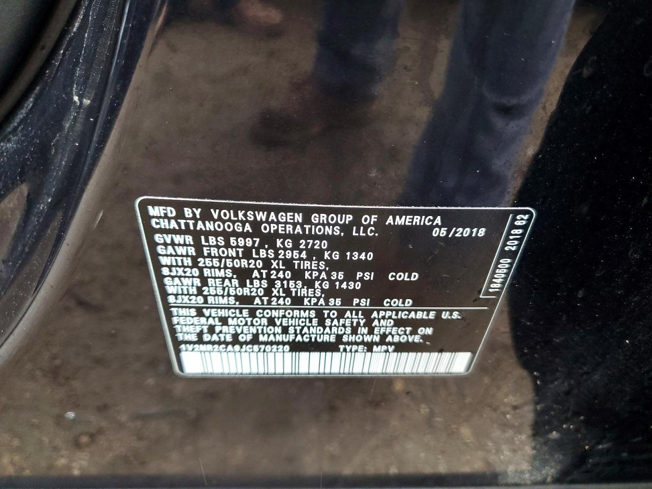 2018 VOLKSWAGEN ATLAS SEL PREMIUM photo 25