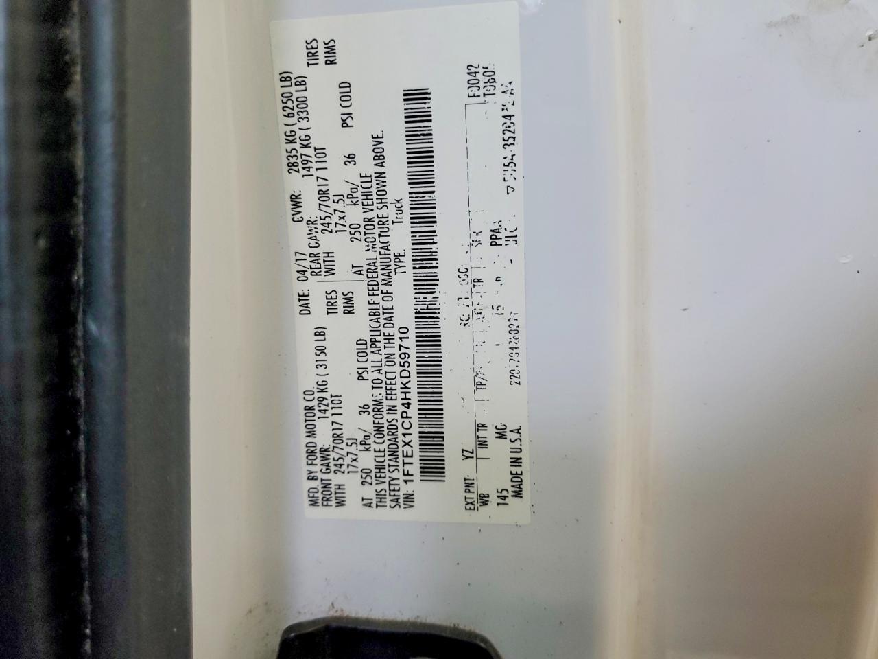 2017 FORD F150 SUPER CAB photo 12