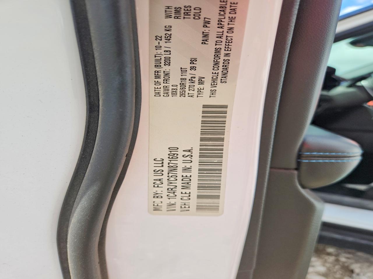 2022 JEEP GRAND CHEROKEE TRAILHAWK 4XE photo 37
