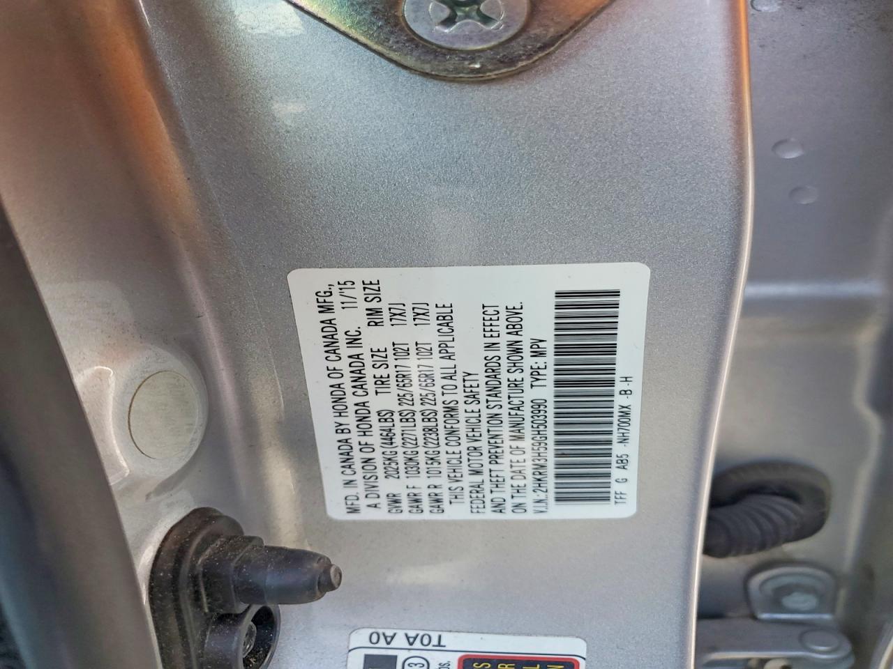 2016 HONDA CR-V EX photo 12