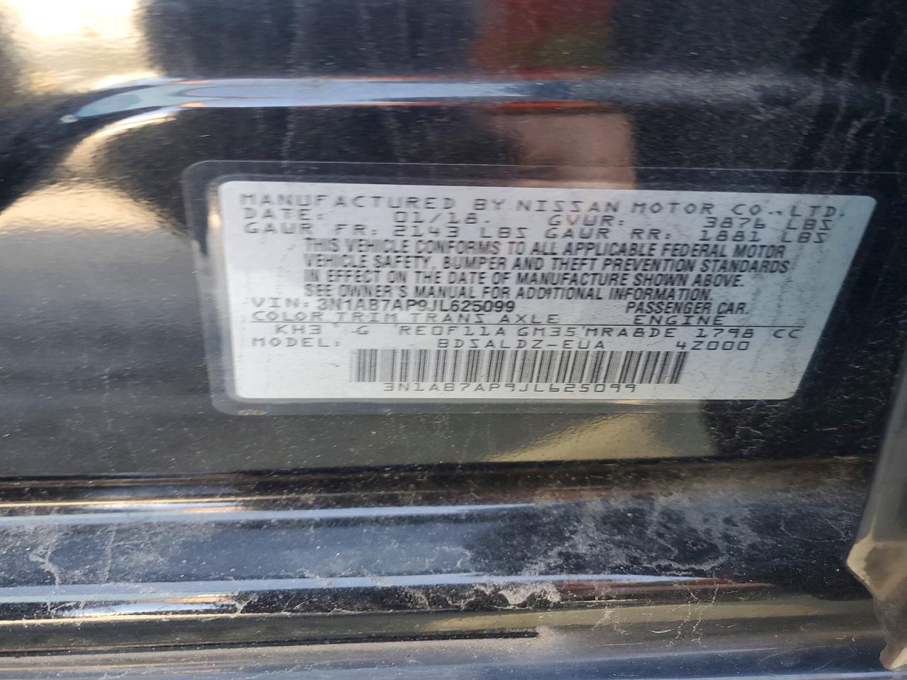 2018 NISSAN SENTRA SV photo 23