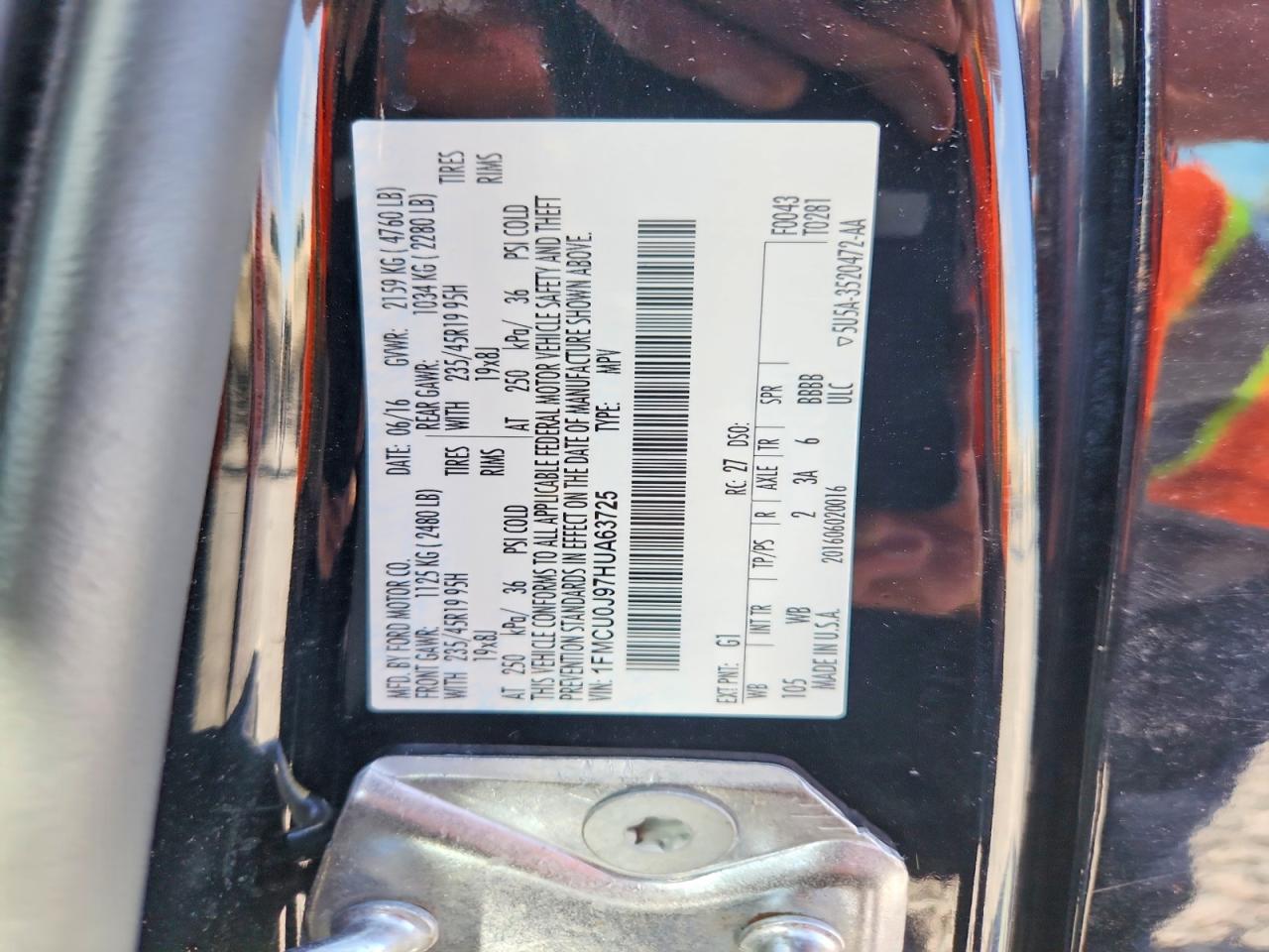 2017 FORD ESCAPE TITANIUM photo 27