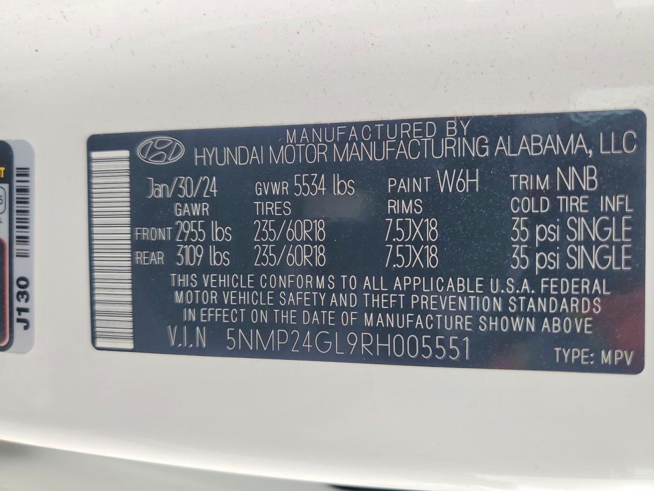 2024 HYUNDAI SANTA FE SEL photo 37