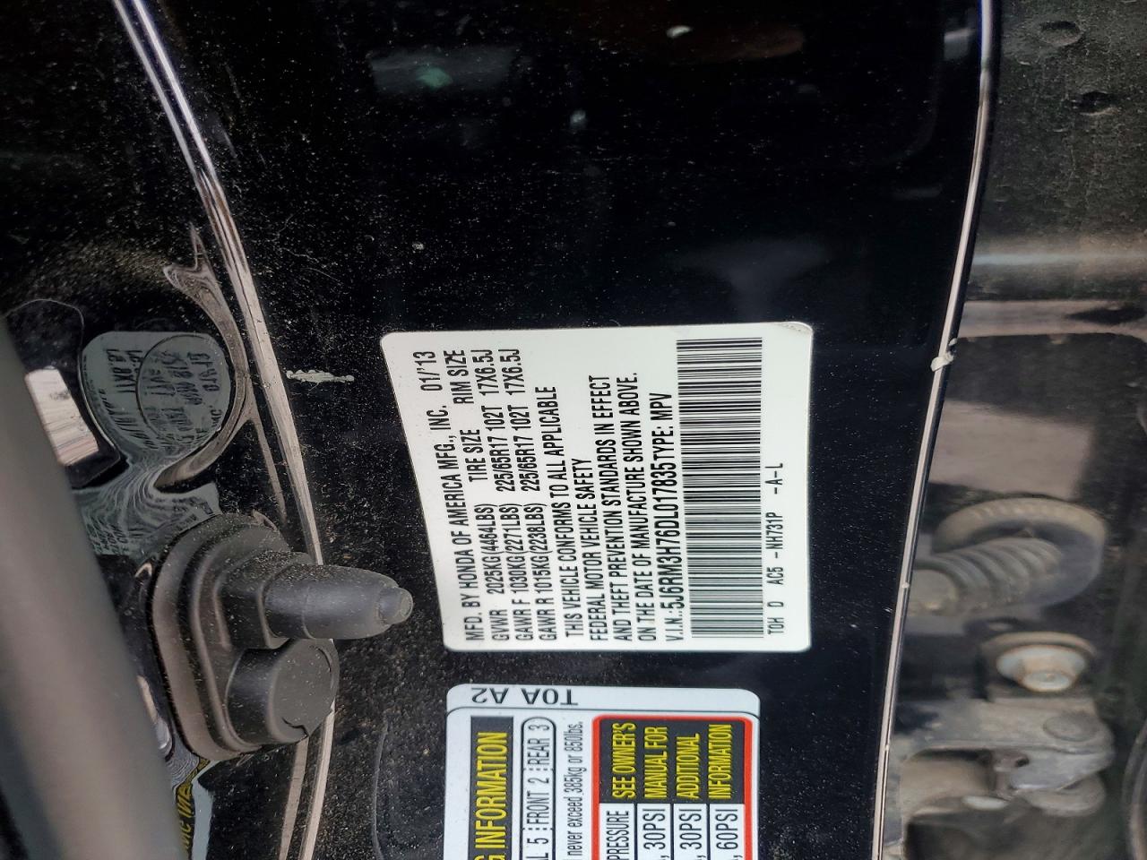 2013 HONDA CR-V EXL photo 23