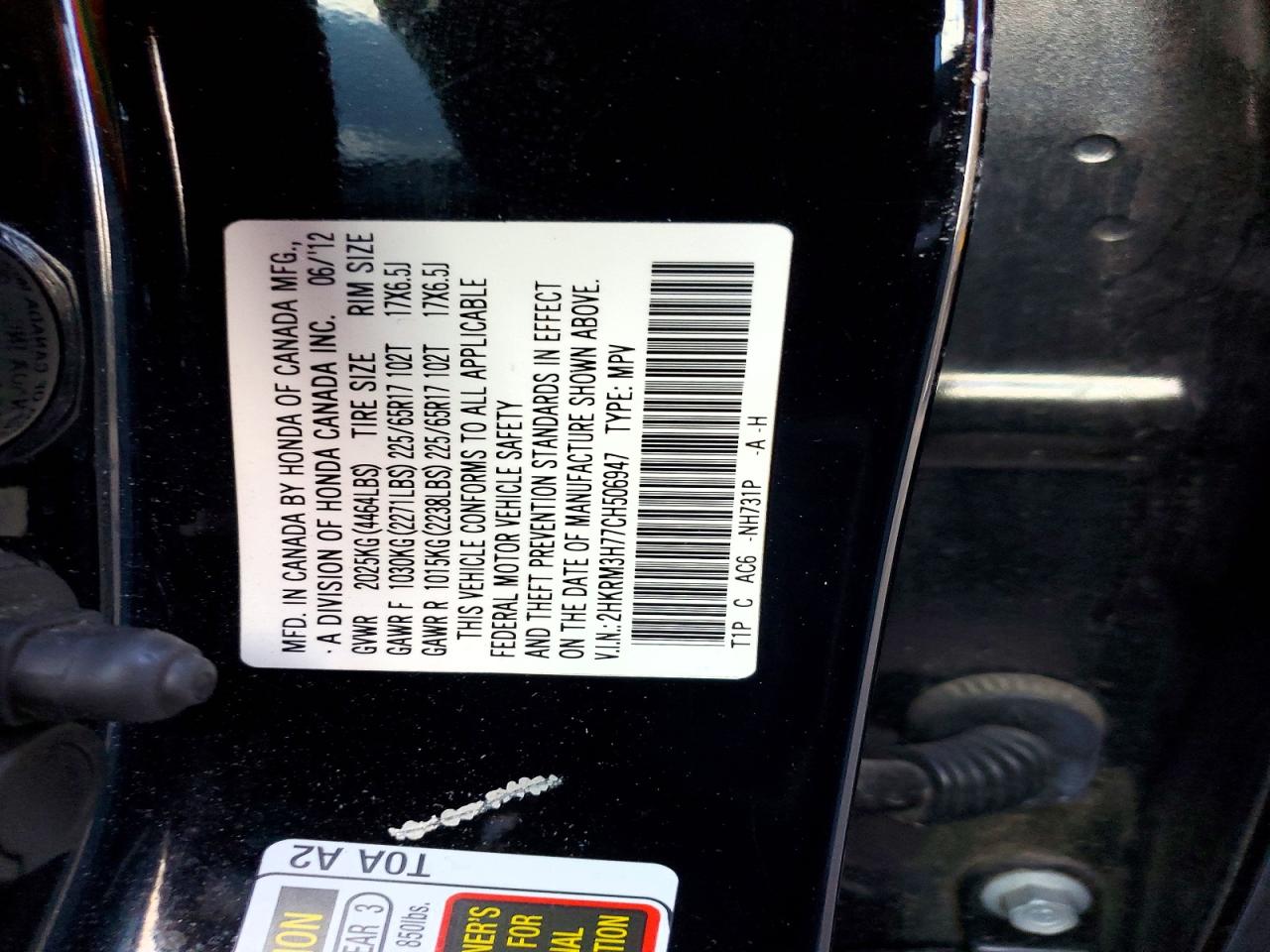 2012 HONDA CR-V photo 34