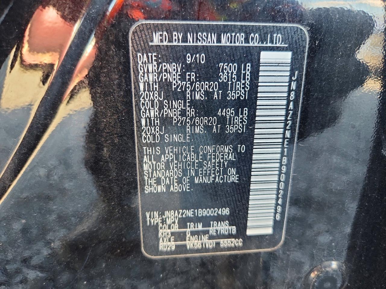 2011 INFINITI QX56 photo 37
