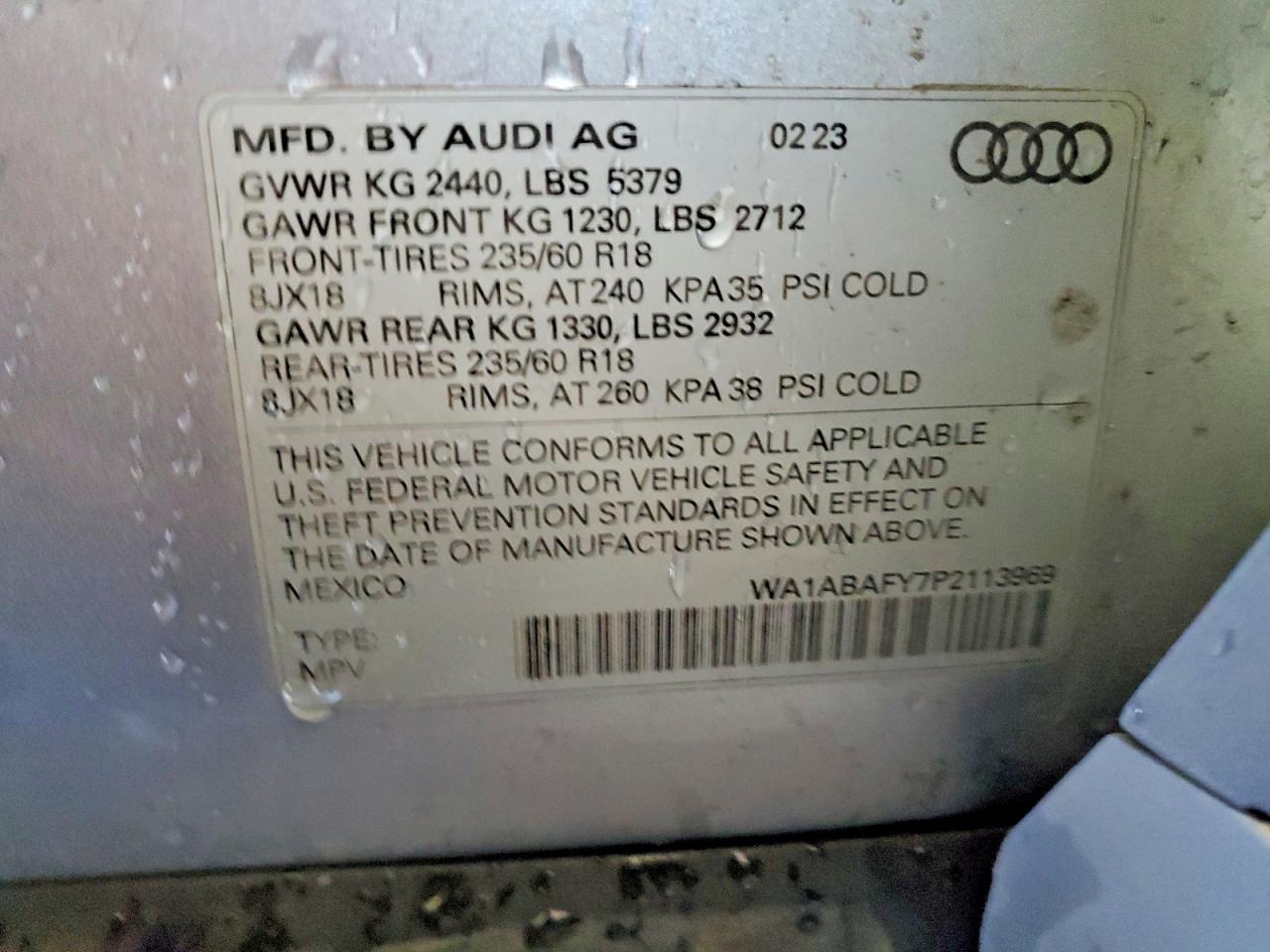 2023 AUDI Q5 PREMIUM 40 photo 40