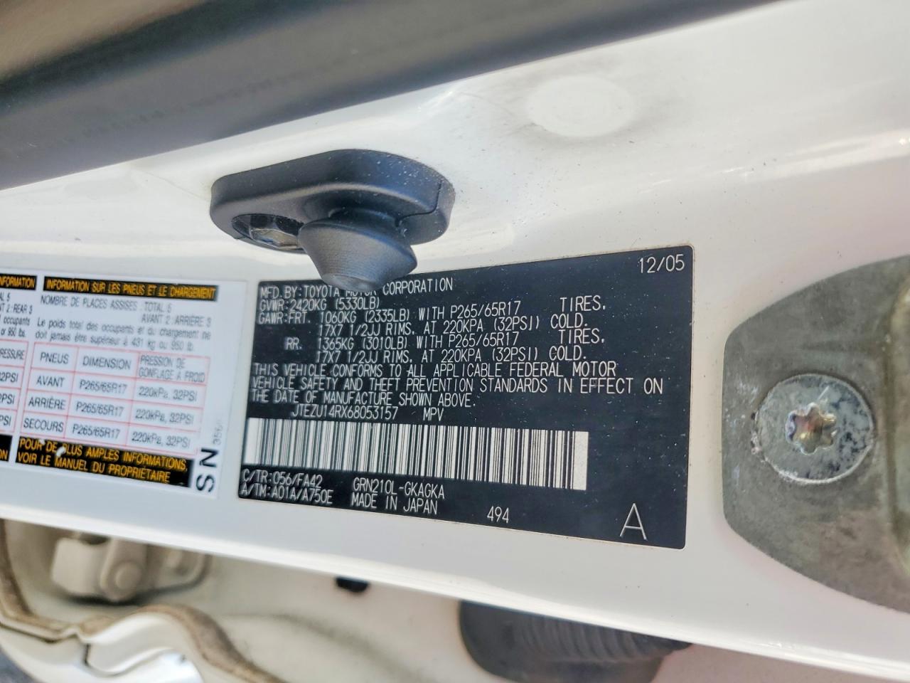 2006 TOYOTA 4RUNNER SR5 photo 13