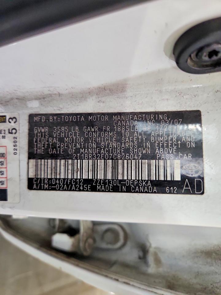 2007 TOYOTA COROLLA S photo 34