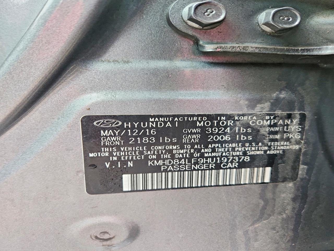 2017 HYUNDAI ELANTRA LIMITED photo 37