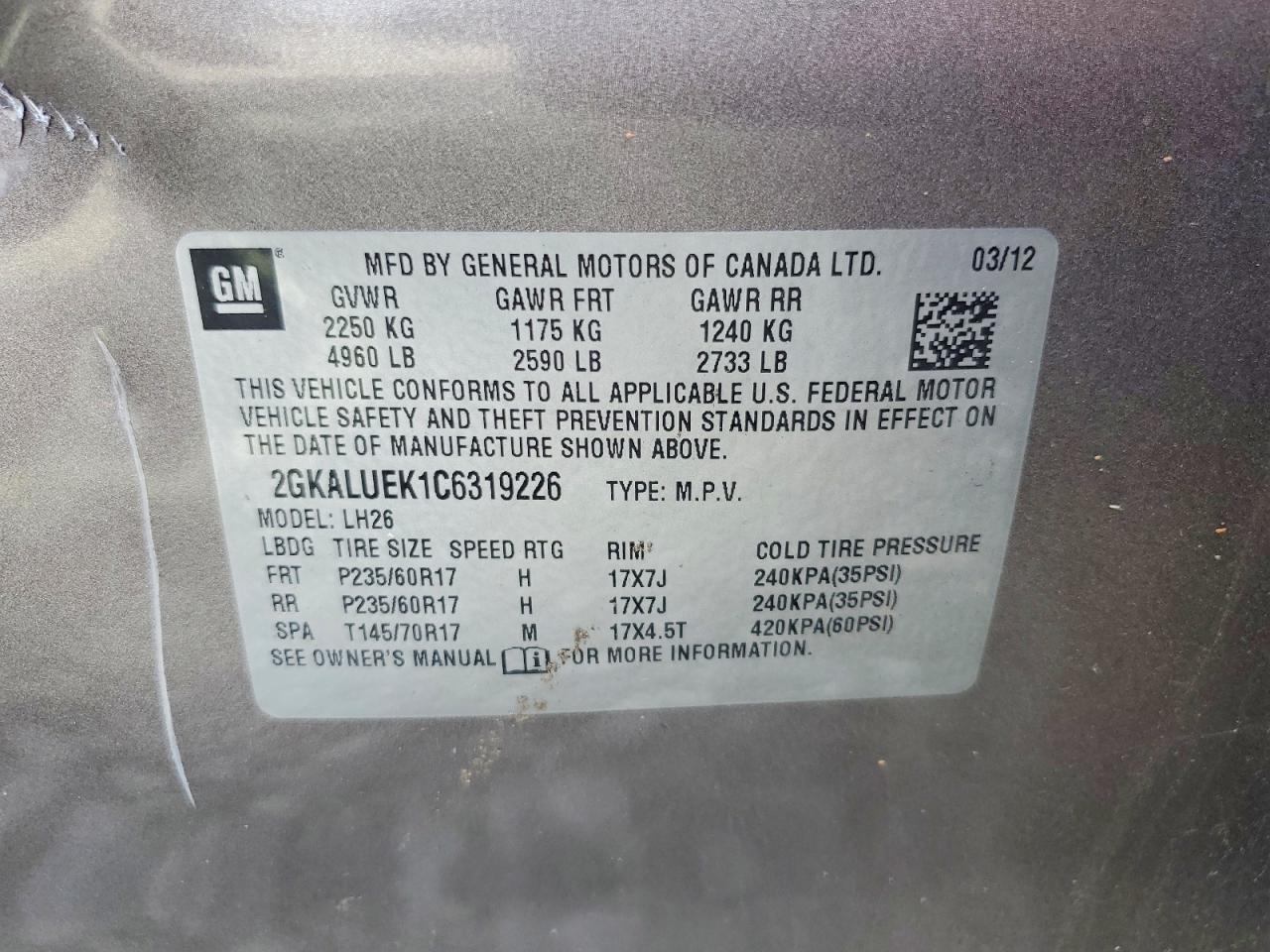 2012 GMC TERRAIN SLT photo 13