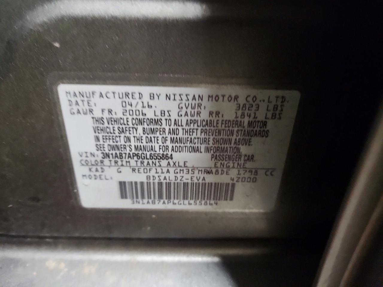 2016 NISSAN SENTRA SV photo 23