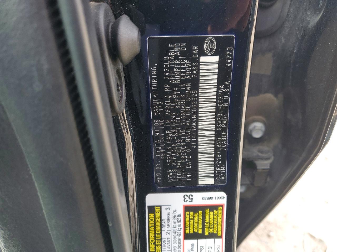 2022 TOYOTA CAMRY XSE V6 photo 12
