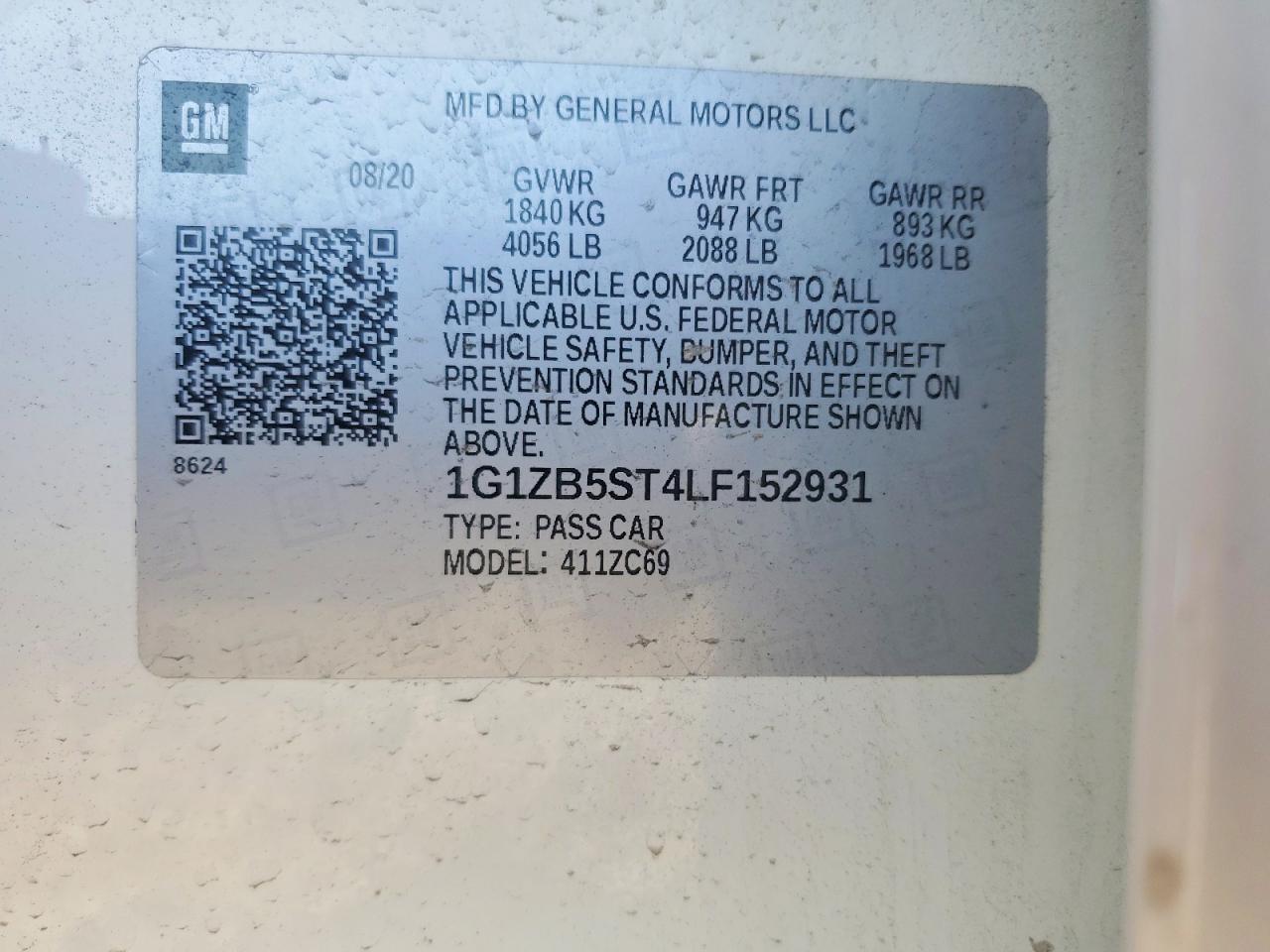 2020 CHEVROLET MALIBU LS photo 23