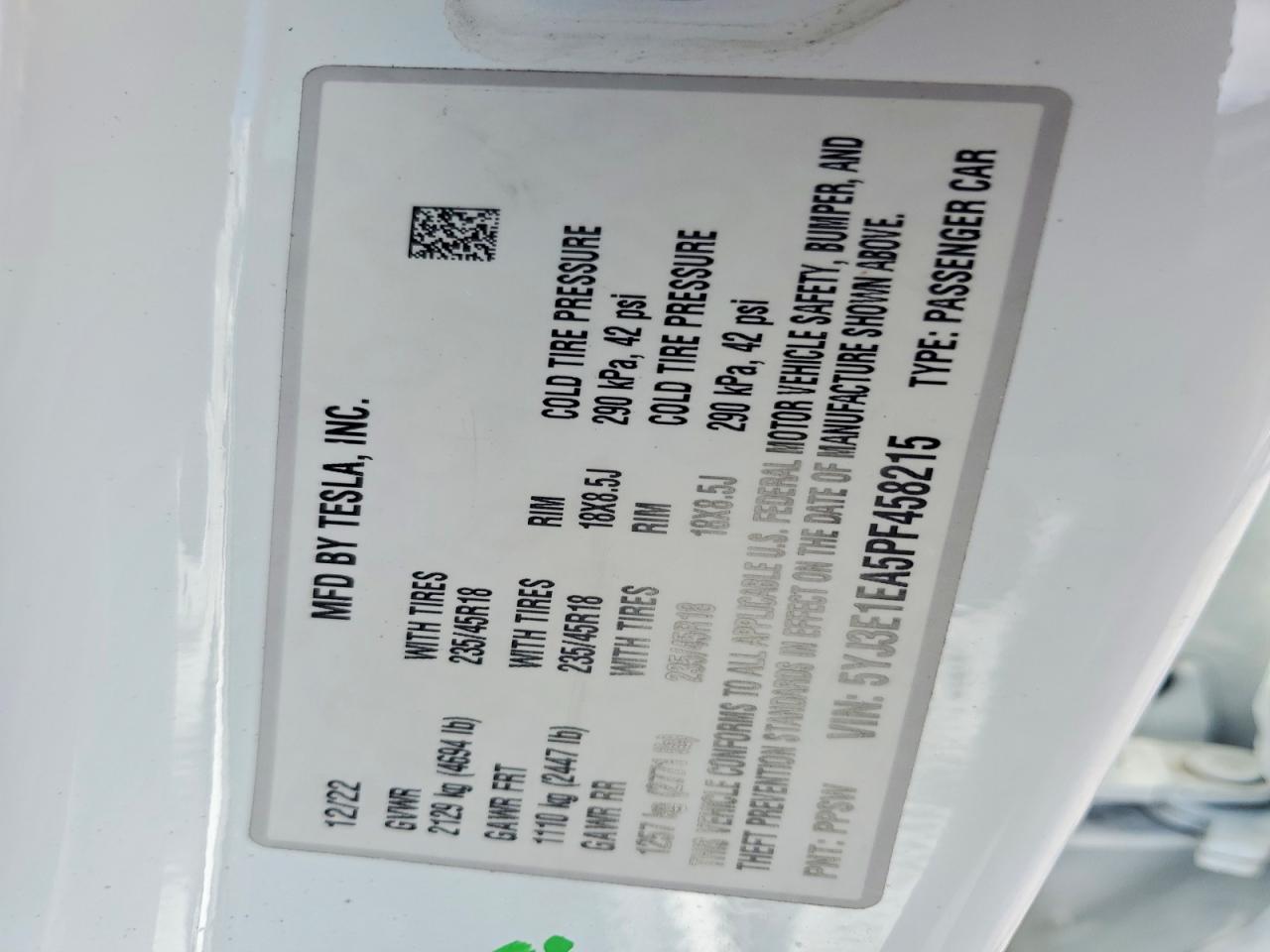2023 TESLA MODEL 3 photo 25