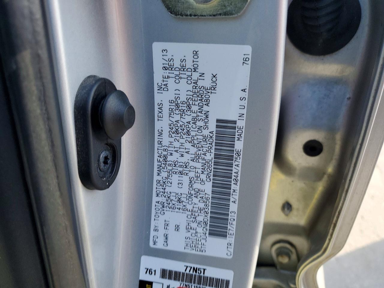 2013 TOYOTA TACOMA PRERUNNER V6 photo 13
