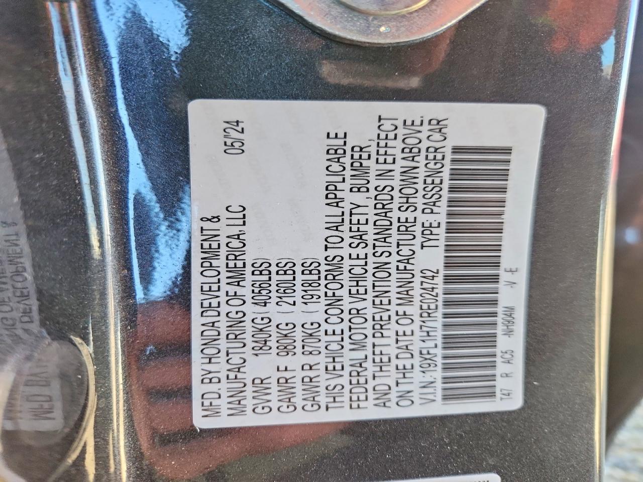 2024 HONDA CIVIC EXL photo 34